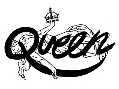 Queen! Logo chicago gay ink and brush queen smartbar