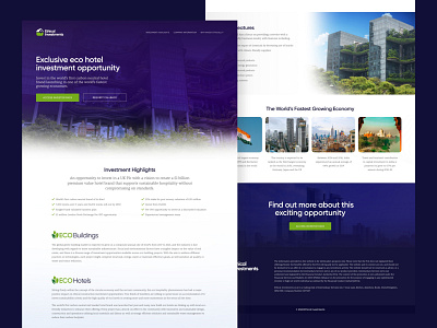 Ethical Investments Landing Page