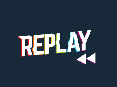 Replay logo animation