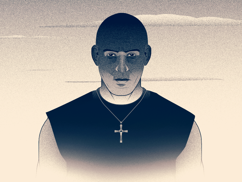 Ride or Die the fast and the furious vin diesel design illustration vector vector art