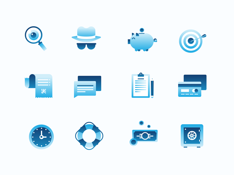 Icons pack for Lockobank Landing by vov vov for Russian Robotics on ...