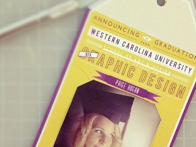 Graduation Announcements announcements grad graduation invitations me portrait print tag type typography