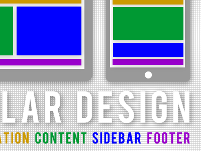 Modular Design design grid modular rainbow thegrid type typography