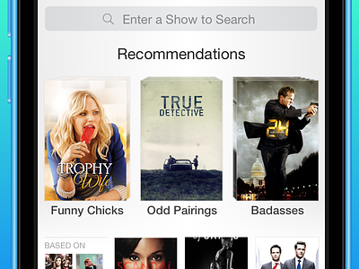 Cold Open Recommendation Engine cold open ios 7 ios 8 iphone sketch