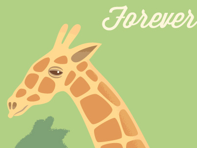 Giraffe Stamp animals giraffe illustration illustrator stamp
