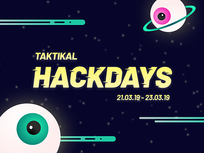 Taktikal Hackdays 2019 beam eye hack day hackday hackdays logo planet space taktikal