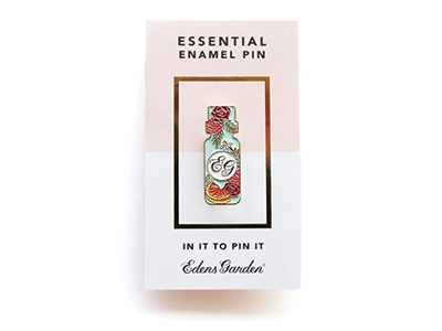 Essential Enamel Pin botanicals design enamel pin illustration packaging pin