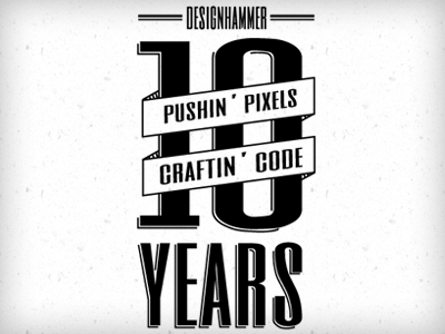 10th Anniv Shirt Front t shirt typography vector