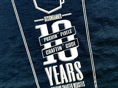 DesignHammer 10th Anniversary anniversary designhammer logo t shirt typography vector