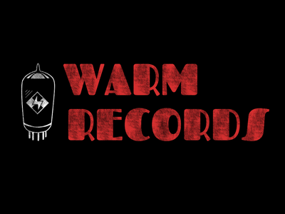 Warm Records Retooled analog lightning bolt logo vacuum tube warm records