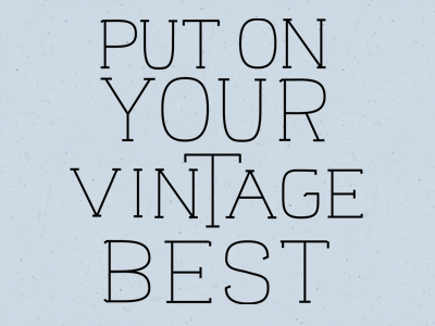 Vintage Best best custom type logo serif slab type typography vintage