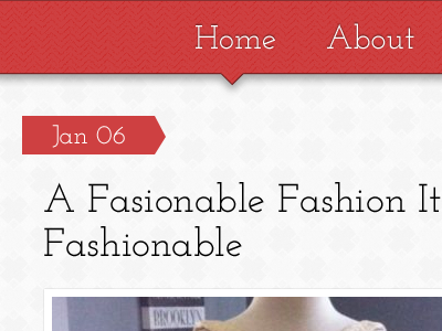 A Fashionable Fashion date image border navigation web website