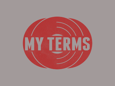 My Terms Records 12 grooves logo logo design records texture vinyl