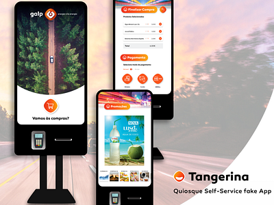 Kiosk Tangerina branding ui dashboard ux ui ux ui design