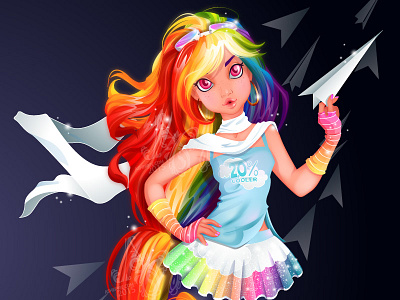 MY MLP: Rainbow Dash airplanes cool dash hair mlp rainbow