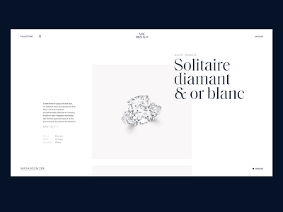 Showcase vintage jewelry clean design graphic design grey grid interface jewelry layout minimal product page saol typography ui web webdesign white