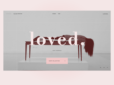 loved. ui typography lookbook layout bodoni minimlist fashion design