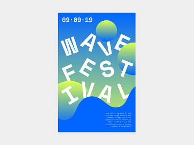 Wave Festival design poster design