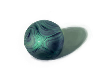 Slick ball game painting texture