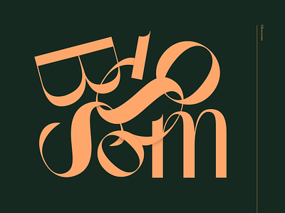 Blossom brand identity #3 abstract blossom brand identity contemporary type font identity lettering type art typogaphy