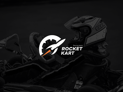 Rocket Kart racing team logo badge brand identity branding formula1 gear gears kart karting logo logo design logotype racer racing racing team rocket rocket logo rocketship space speed speedometer