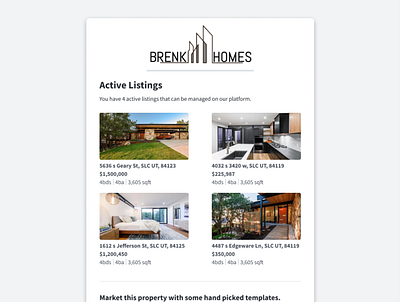 Real estate email email email design real estate ui ux