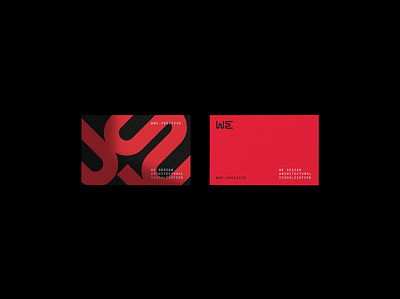 We Creative 3d architectural architecture black branding curves geometric logo modern red w we