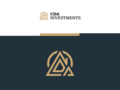 CDA Investments Logo branding design logo monogram