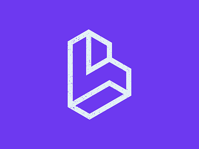 LV Logo branding design geometric logo monogram purple symbol
