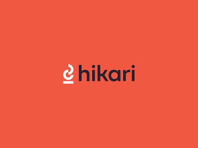 Hikari Logo badge brand branding camp fire design fire flame geometric lettermark logo monogram orange pit fire pitfire