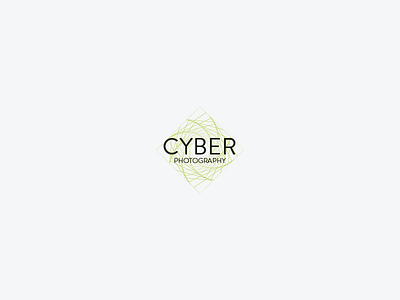 Cyber photography idenity logo mark symbol typography