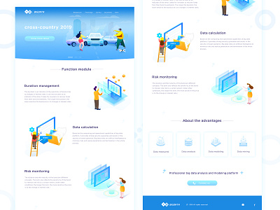 web design about bigdata 2.5d business financial modeling