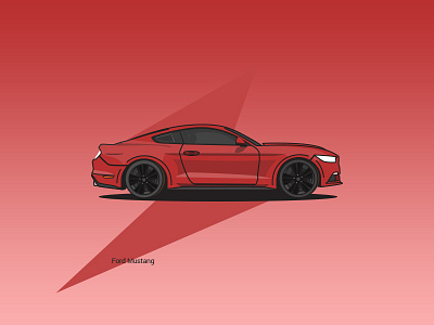 Ford Mustang illustration...!!!