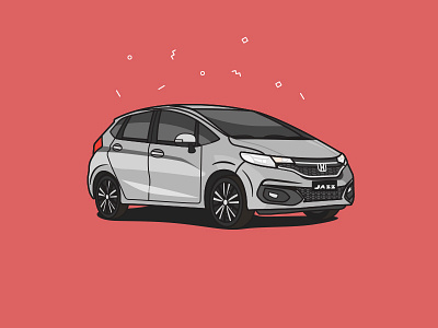 Honda Jazz illustration adobe banner car carillustration honda hondajazz illustration illustrator indiancar jazz