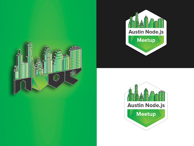 Austin Node.js Meetup symbol | Mascot Logo Design