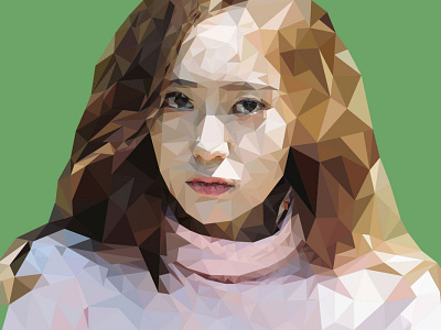 A Polygon Portrait illustration illustrator polygon polygon portrait portrait