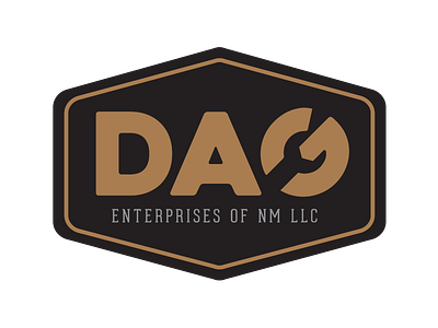 DAG Enterprises logo mechanic repair typography wrench