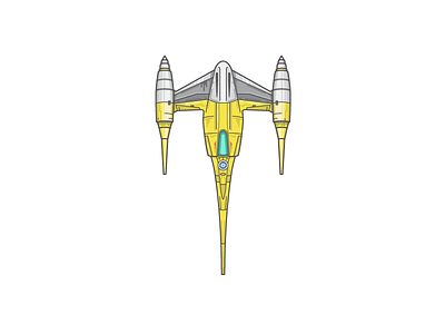 N1 Naboo Starfighter ship space starwars vector