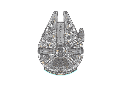 The Millennial Falcon millenniumfalcon ship space starwars