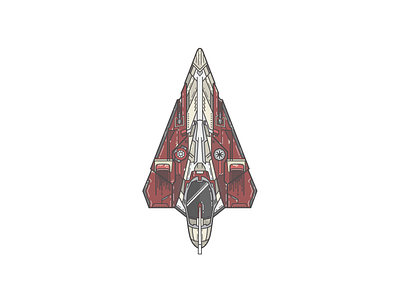 Obi's Starfighter obi ship space starfighter starwars