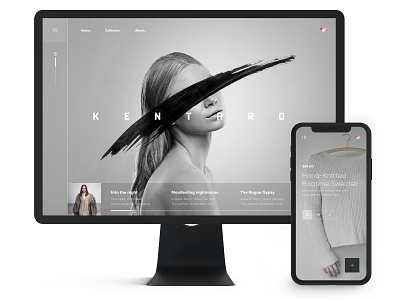Kentaro Kameyama: Project Runway app art commerce dark design ecommerce fashion kentaro mobile model odd responsive runway style web weird