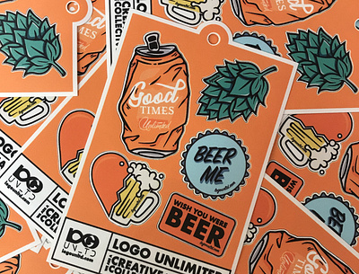 Craft Brewing Summit Sticker Pack beer design icon illustration marketing collateral sticker pack stickers typography