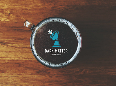Dark Matter Coffee House Branding branding design coffee coffee bean illustration logo outerspace space vector