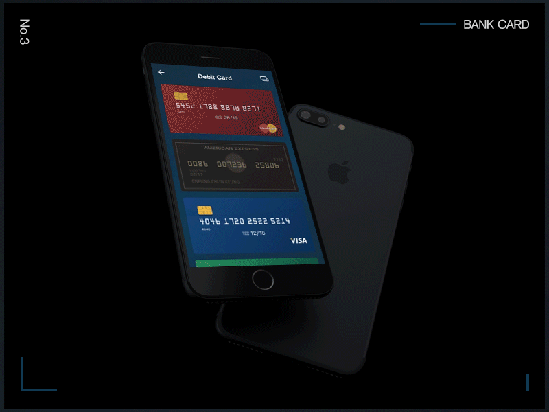 Bank Card - Interaction app interaction ue ui ux