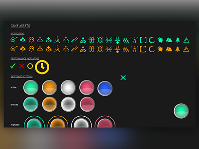 UI Design System Iconography and Button States