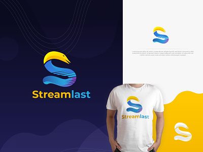 Streamlast | Broadcasting Logo branding broadcasting logo clean creative creative icon flat logo online logo s icon s letter logo stream logo streaming