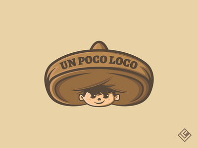 UN POCO LOCO logo branding color concept design design illustration illustrator inspiration logo vector