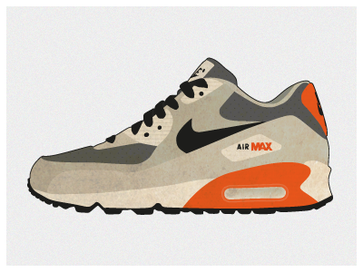 Air Max 90's icon illustration nike nike air max sneaker sneakers snickers vector