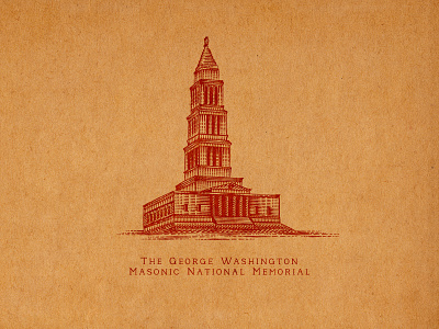 The George Washington Masonic National Memorial decorations elements flourishes hand lettering handcrafted illustration old town alexandria ornaments sporthealth old town traditional traditional illustration tuyetduyet tuyetduyetstudio typography unique unique handcrafted illustration vintage virginia