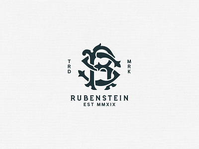 Rubenstein Monogram branding hand lettering handcrafted illustration maison co ornaments r monogram logo rs logo rs monogram rs monogram logo rubenstein rubenstein capital traditional traditional illustration tuyetduyet tuyetduyetstudio typography typography logo unique vintage